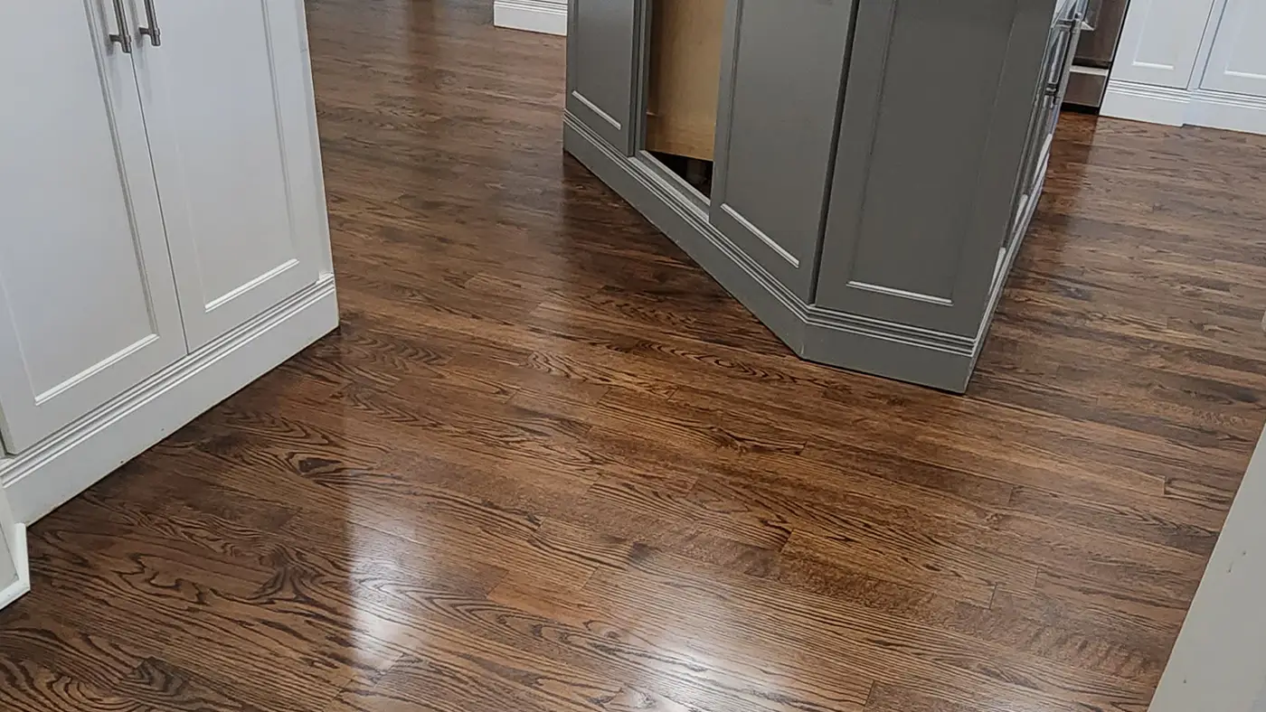 Staircase hardwood renovation