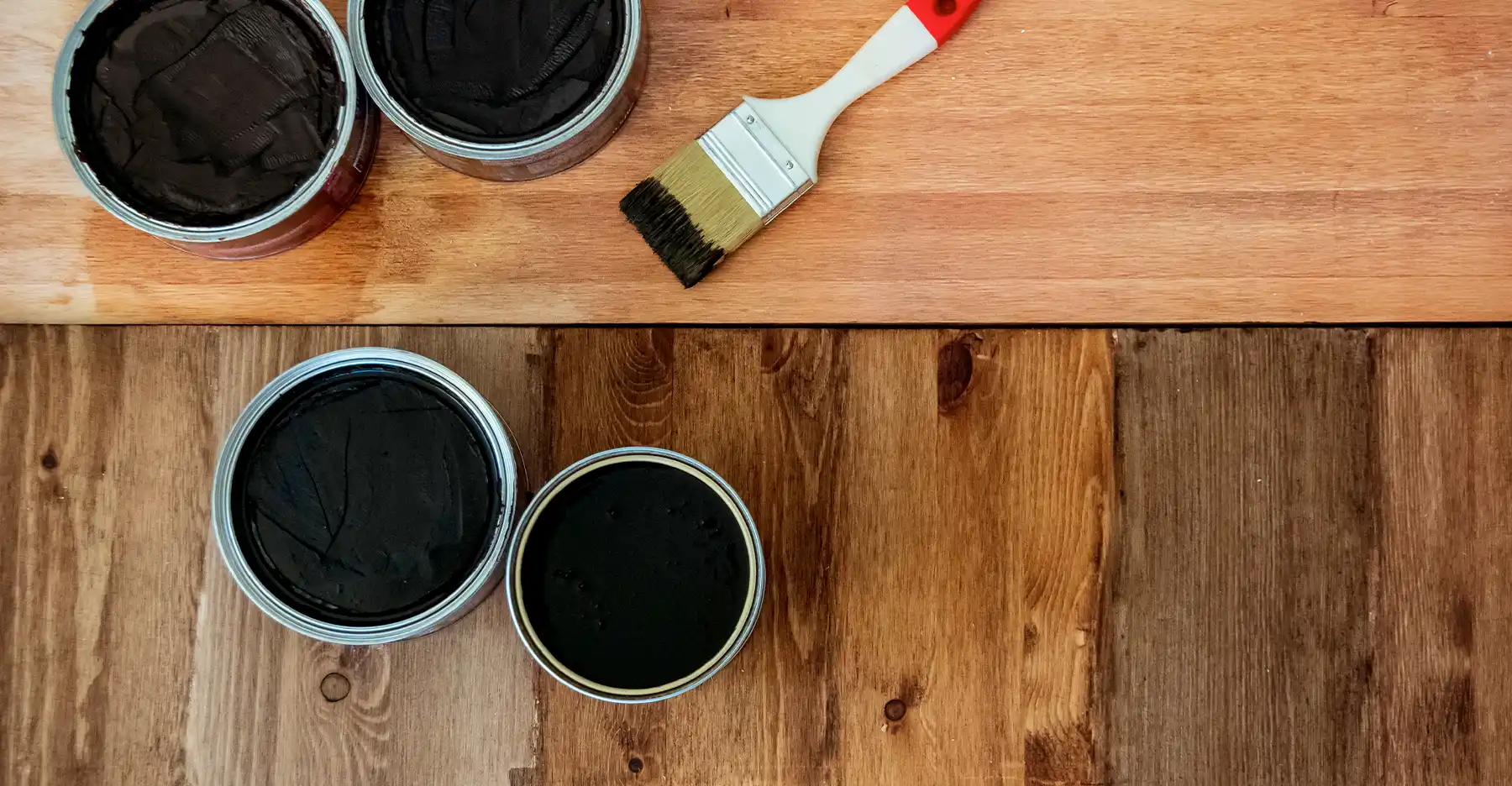 Professional hardwood floor refinishing in progress in an Atlanta home