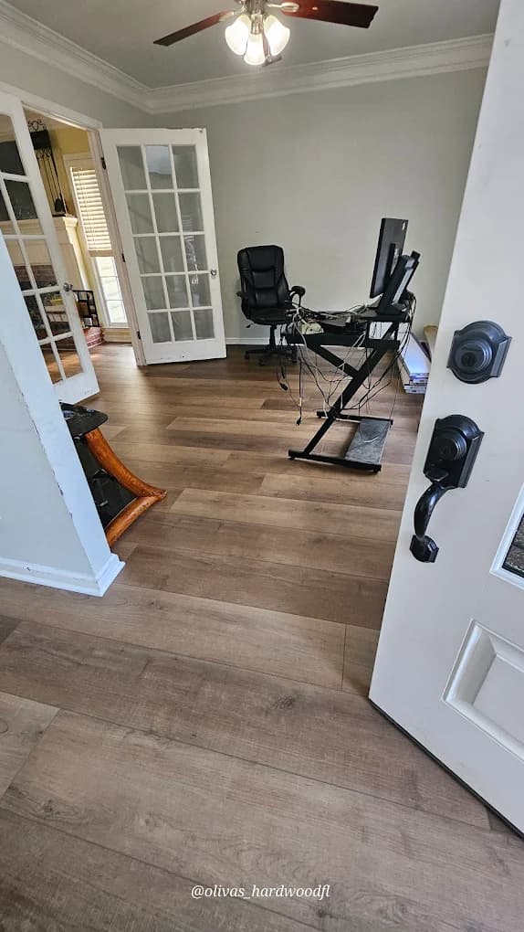 Hardwood floor installation by Olivas Hardwood Flooring in Metro Atlanta GA